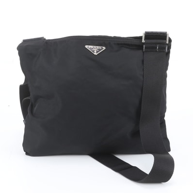 ■美品 プラダ テスート ナイロントライアングルロゴショルダーバッグ