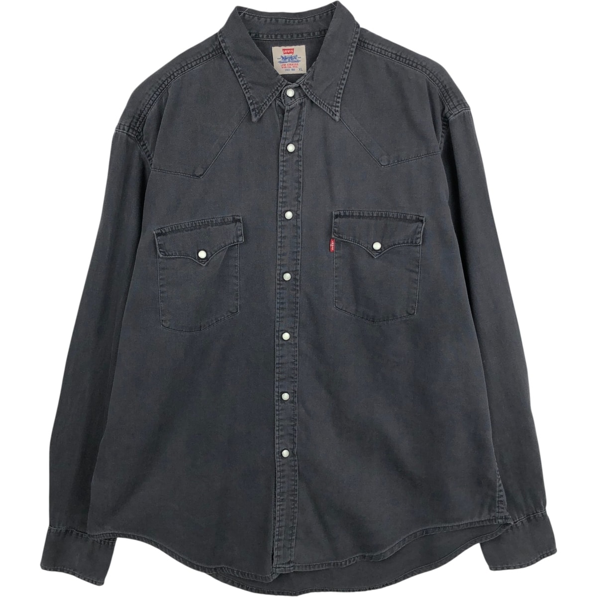 古着 90年代 リーバイス Levi's 60555-0565 長袖 デニムウエスタンシャツ メンズXL相当 ヴィンテージ/eaa651997