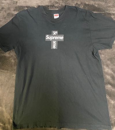 Supreme Cross Box Logo Tee "Black"