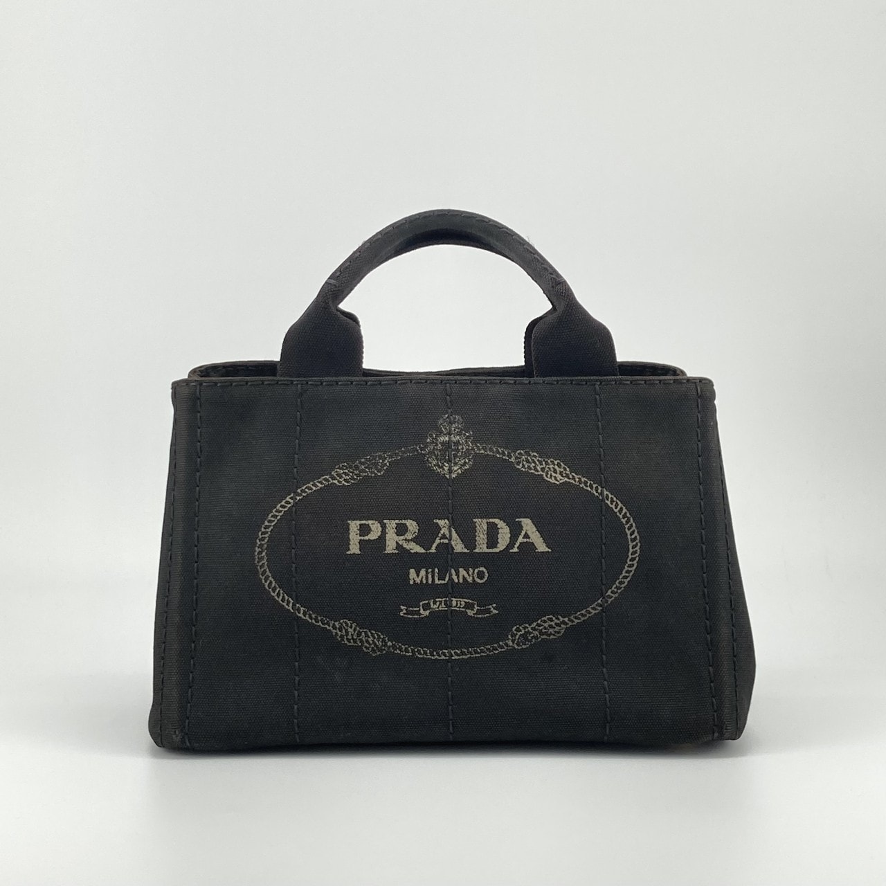 PRADA(プラダ) カナパ PM 2WAY キャンバス 1BG642 トートバッグ ブラック