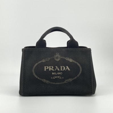 PRADA(プラダ) カナパ PM 2WAY キャンバス 1BG642 トートバッグ ブラック