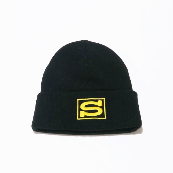 STUSSY ステューシー CUFF BEANIE S SPORT カフ ビーニー エス スポーツ ブラック ニットキャップ ニット帽子
