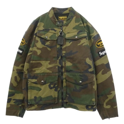 Supreme シュプリーム VANSON バンソン 26SS x Vanson Leathers バンソンレザーズ Cordura Jacket コーデュラ ジャケット マルチカラー系 S【中古】
