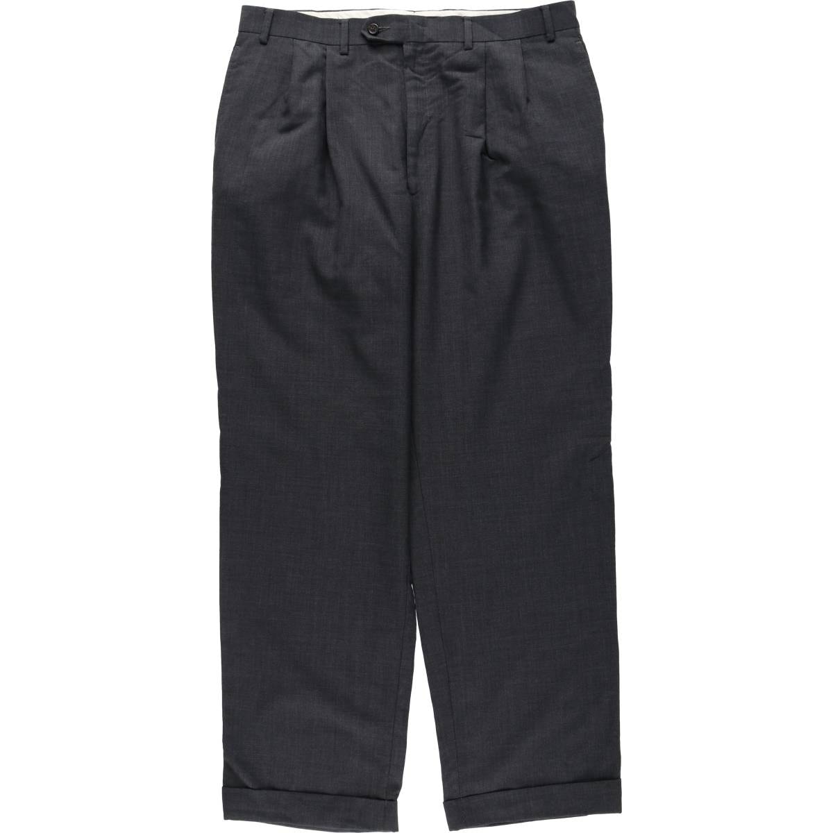 古着 ラルフローレン Ralph Lauren LAUREN ローレン ツータック ウールパンツ スラックス メンズw36相当/eaa634048