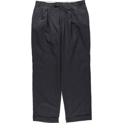 古着 ラルフローレン Ralph Lauren LAUREN ローレン ツータック ウールパンツ スラックス メンズw36相当/eaa634048