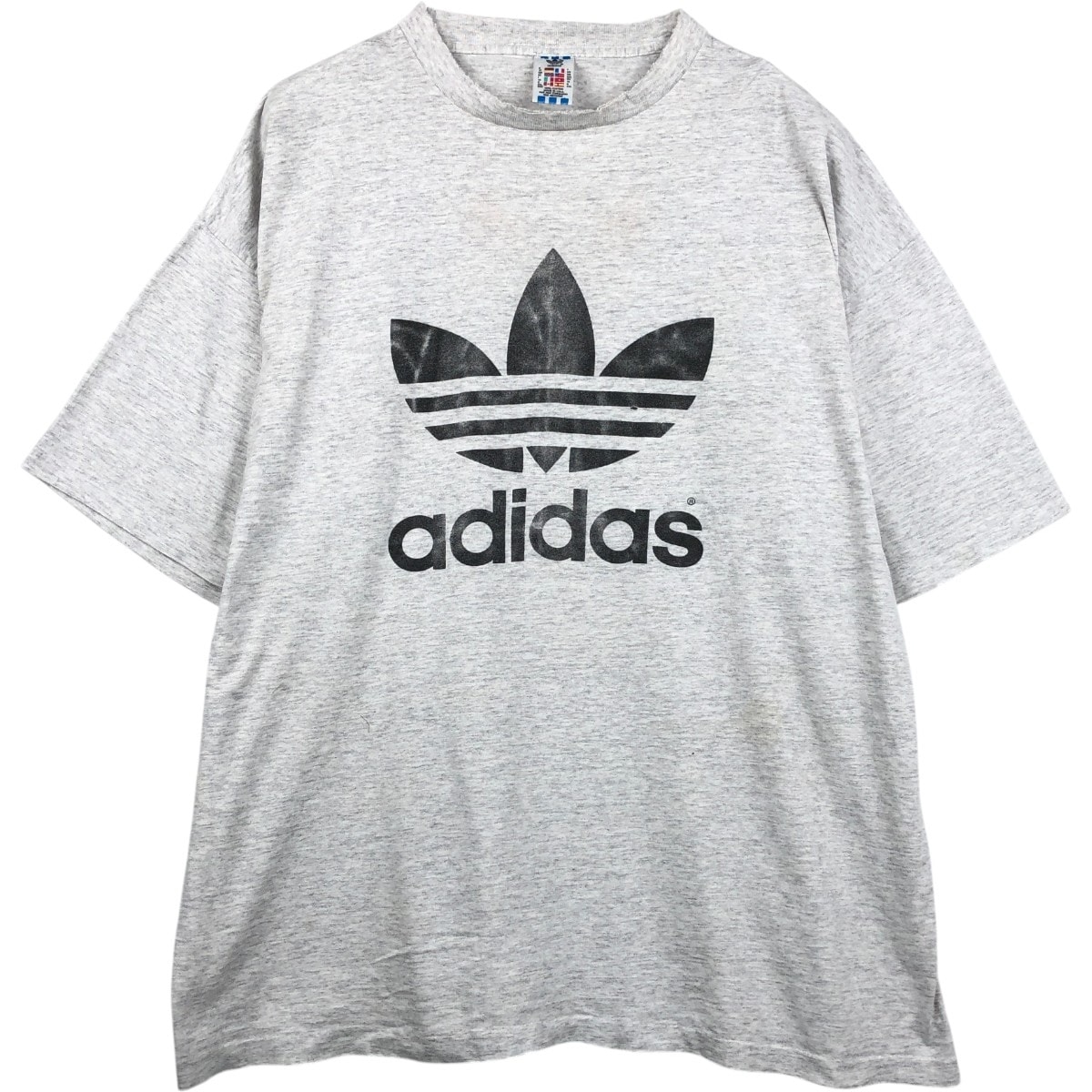 古着 80~90年代 アディダス adidas トレフォイルロゴ ロゴプリントTシャツ USA製 メンズXXL相当 ヴィンテージ/eaa656458