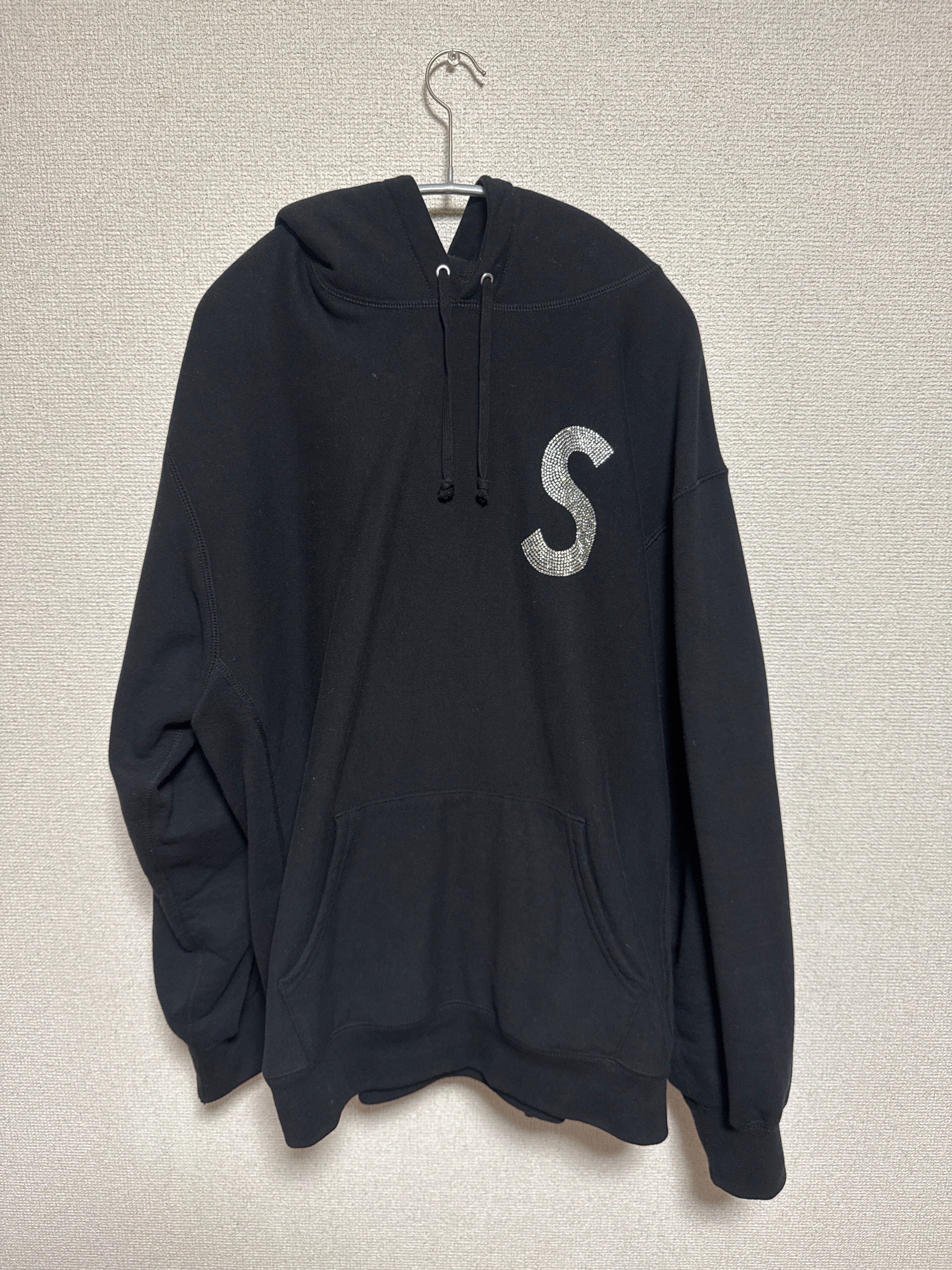 Supreme Swarovski® S Logo Hooded Sweatshirt "Black"