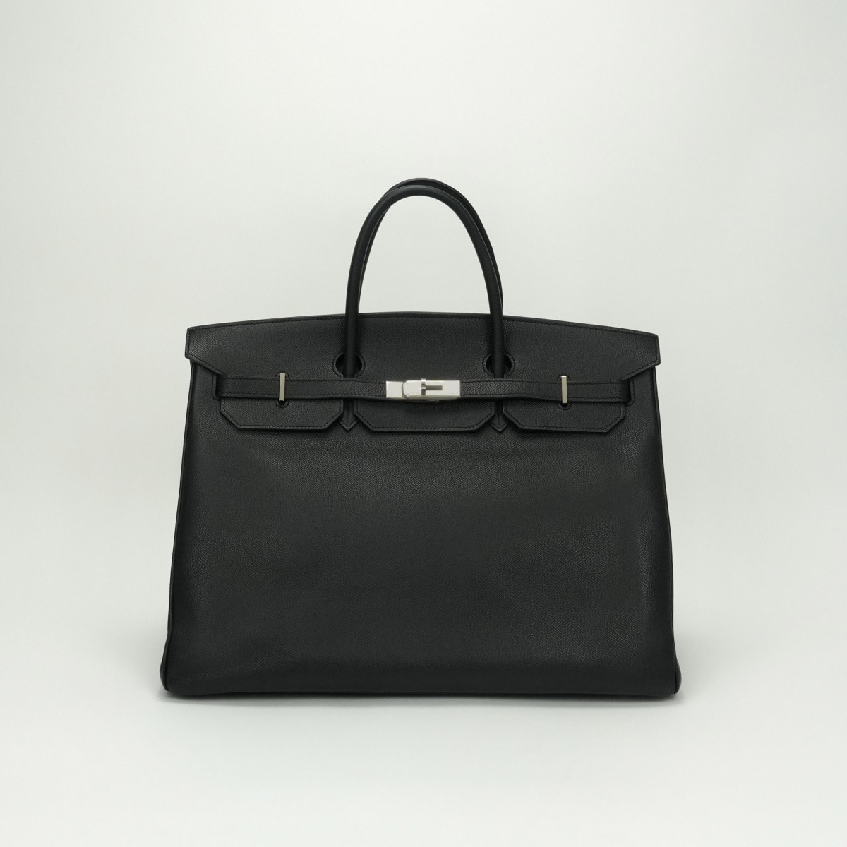 エルメス HERMES バーキン40 バーキン 40 バッグ トートバッグ エプソン ノワール noir ブラック black 黒 シルバー金具 ヴォーエプソン ハンドバッグ