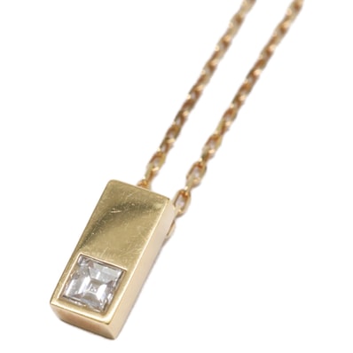 セリーヌ 46P086GYD.37YW 750YG 0.179ct ダイヤモンド ダブルスクエア