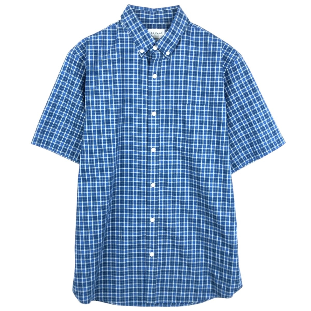 古着 90年代 エルエルビーン L.L.Bean Traditional Fit 半袖 ボタンダウン チェックシャツ メンズM相当 ヴィンテージ/eaa668764
