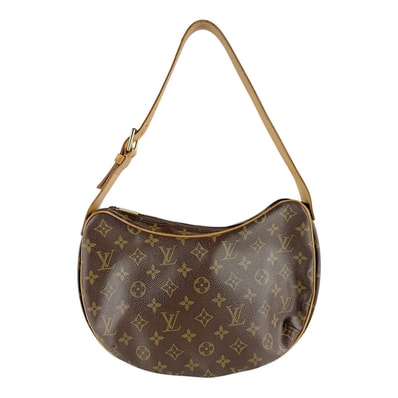 ルイ ヴィトン LOUIS VUITTON ショルダーバッグ モノグラム クロワッサン MM モノグラムキャンバス ブラウン ゴールド レディース M51512【中古】 z9329