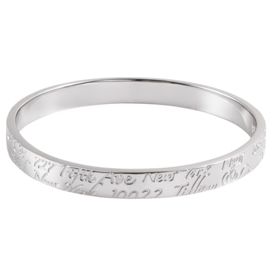 TIFFANY&Co. ティファニー ノーツ サークル バングル ブレスレット スターリングシルバー シルバー【中古】