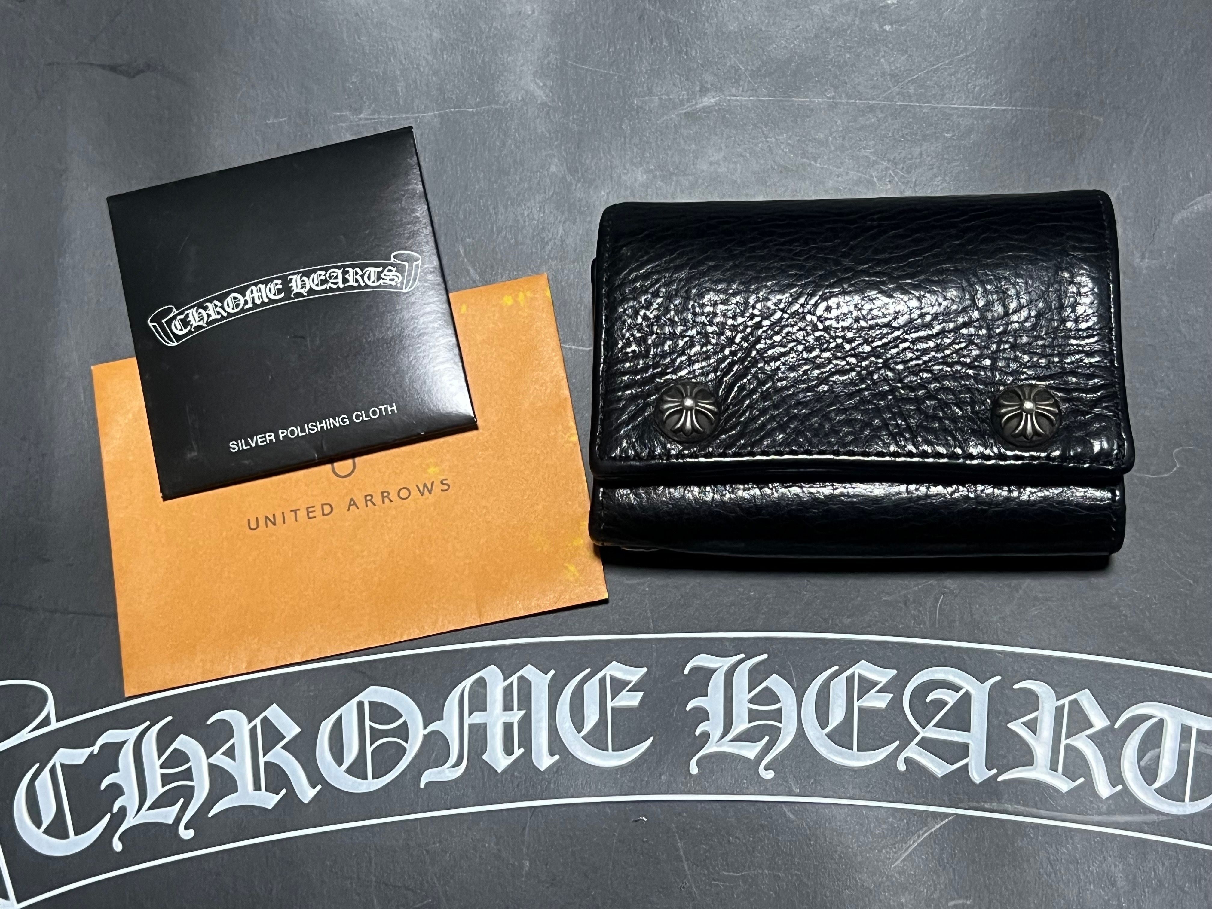 激シボ!超極美品!クロムハーツ スリーフォールド ウォレット 財布