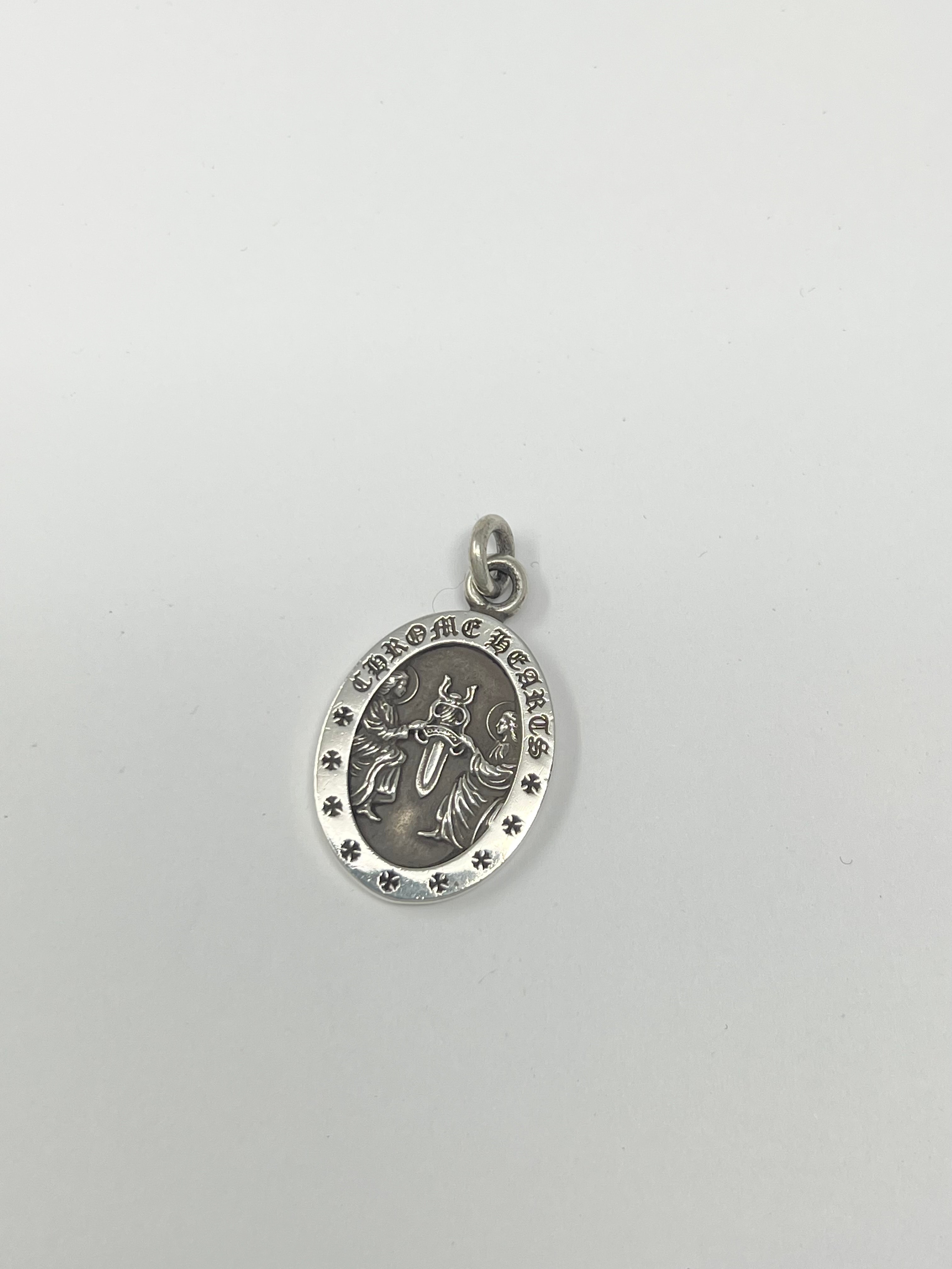 Chrome Hearts Oval Angel Medal Charm "Silver"