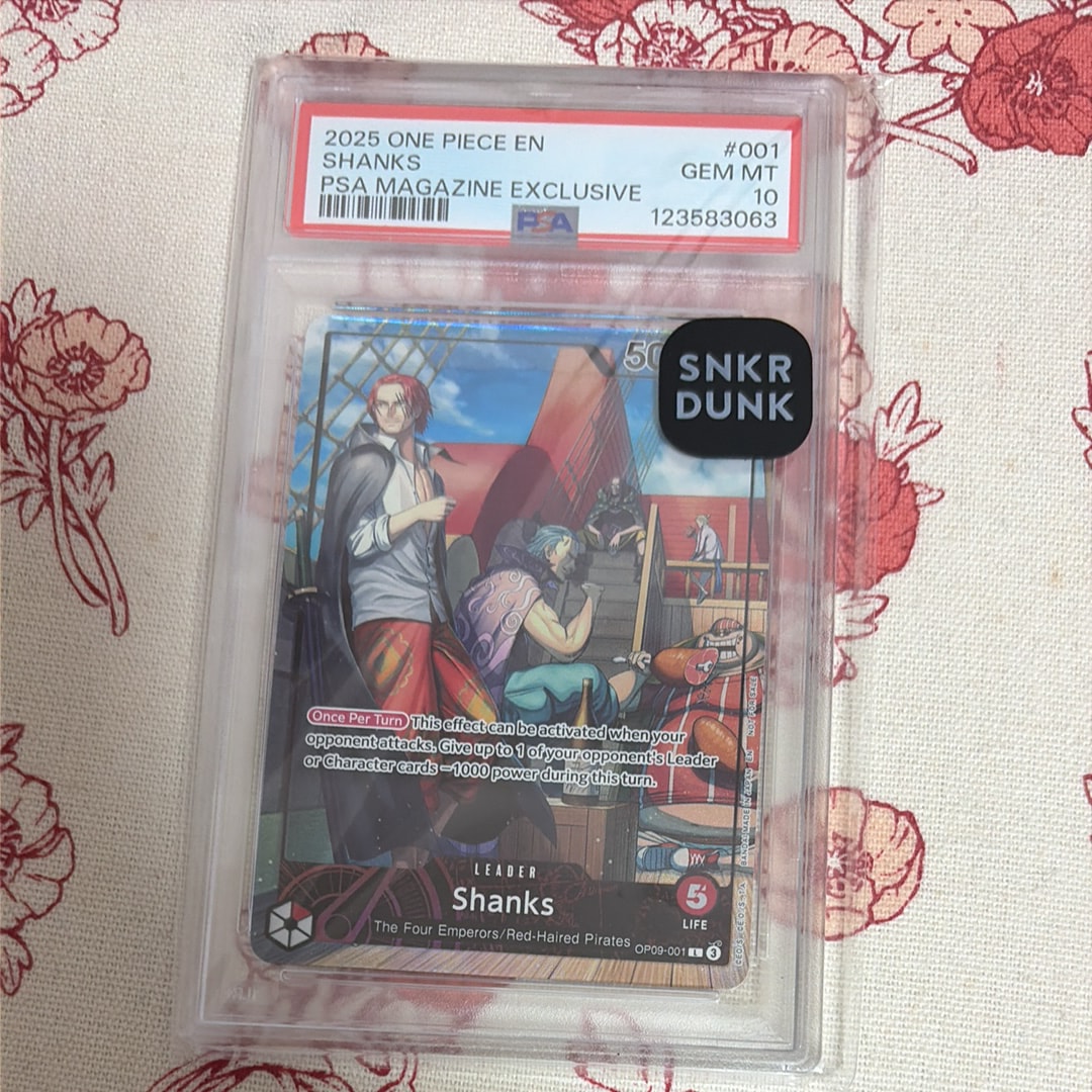 PSA10】シャンクス L [OP09-001]【英語版】(プロモーションカード「PSA