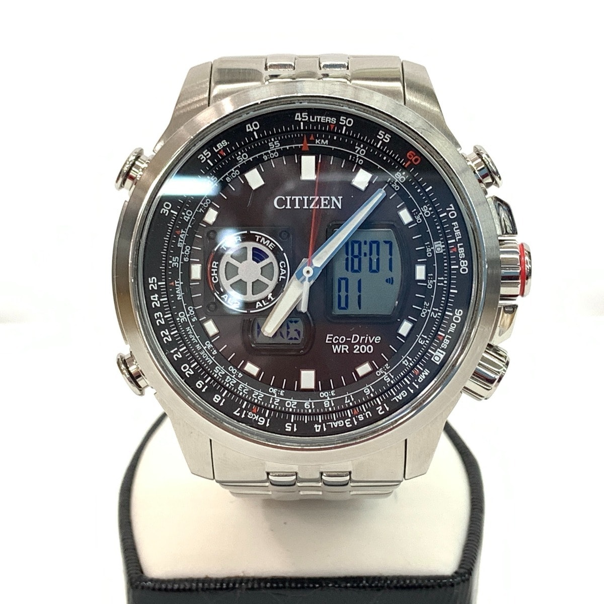 〇〇CITIZEN シチズン プロマスター エコドライブ クォーツ 腕時計 JZ1061-57E ブラック x シルバー