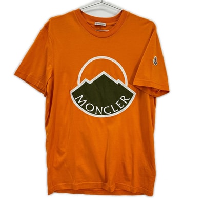 モンクレール 22年 オレンジ Tシャツ S