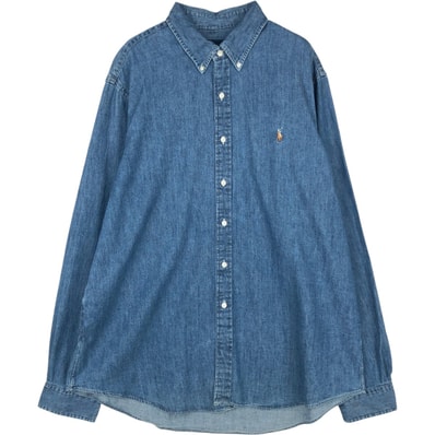 古着 ラルフローレン Ralph Lauren 長袖 ボタンダウンシャツ メンズXXL相当/eaa649255