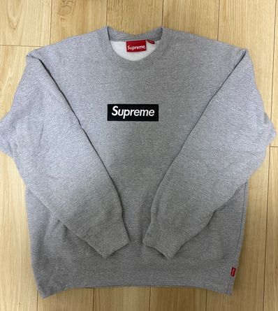 Supreme Box Logo Crewneck "Heather Grey" (22FW)