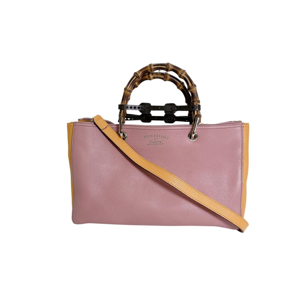 グッチ GUCCI バンブー 323660 バイカラー ハンドバッグ