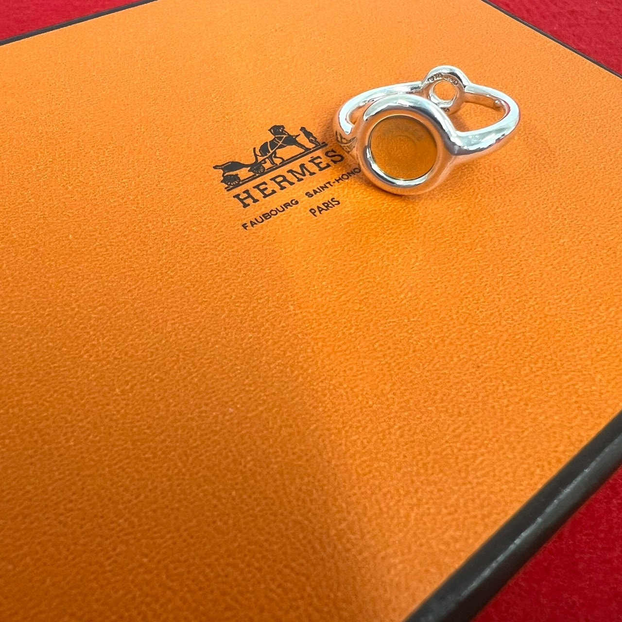 HERMES エルメス セリエ リング シルバー925 K18イエローゴールド リング・指輪 17号 シルバー
 38365