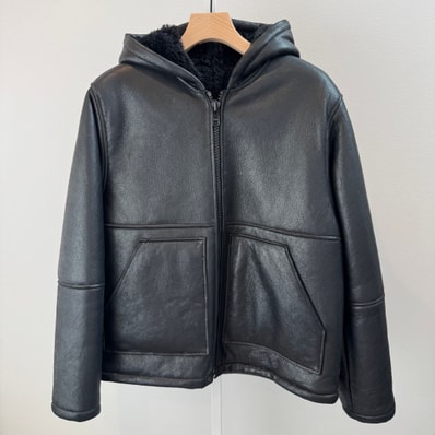 Stussy Shearling Hooded Jacket "Black"