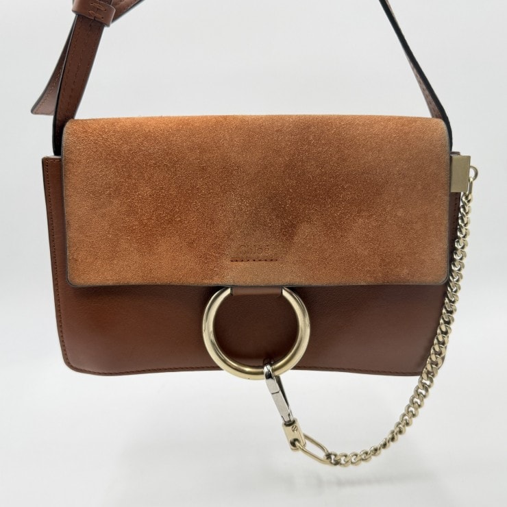 クロエ Chloe FAYE フェイ ショルダーバッグ バッグ レザー スウェード レディース ブラウン系 【中古】 Chloe - クロエ Chloe FAYE フェイ スモール ショルダーバッグ バッグ