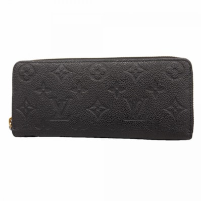 ★最終価格【6cd5100-k】ルイヴィトン 長財布 モノグラム・アンプラント ポルトフォイユクレマンス M60171 ノワール【中古】レディース