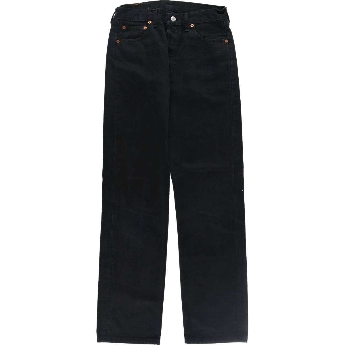 古着 リーバイス Levi's リーバイス501 ブラックデニム ストレートデニムパンツ 英国製 レディースL(w28)相当/evb010092