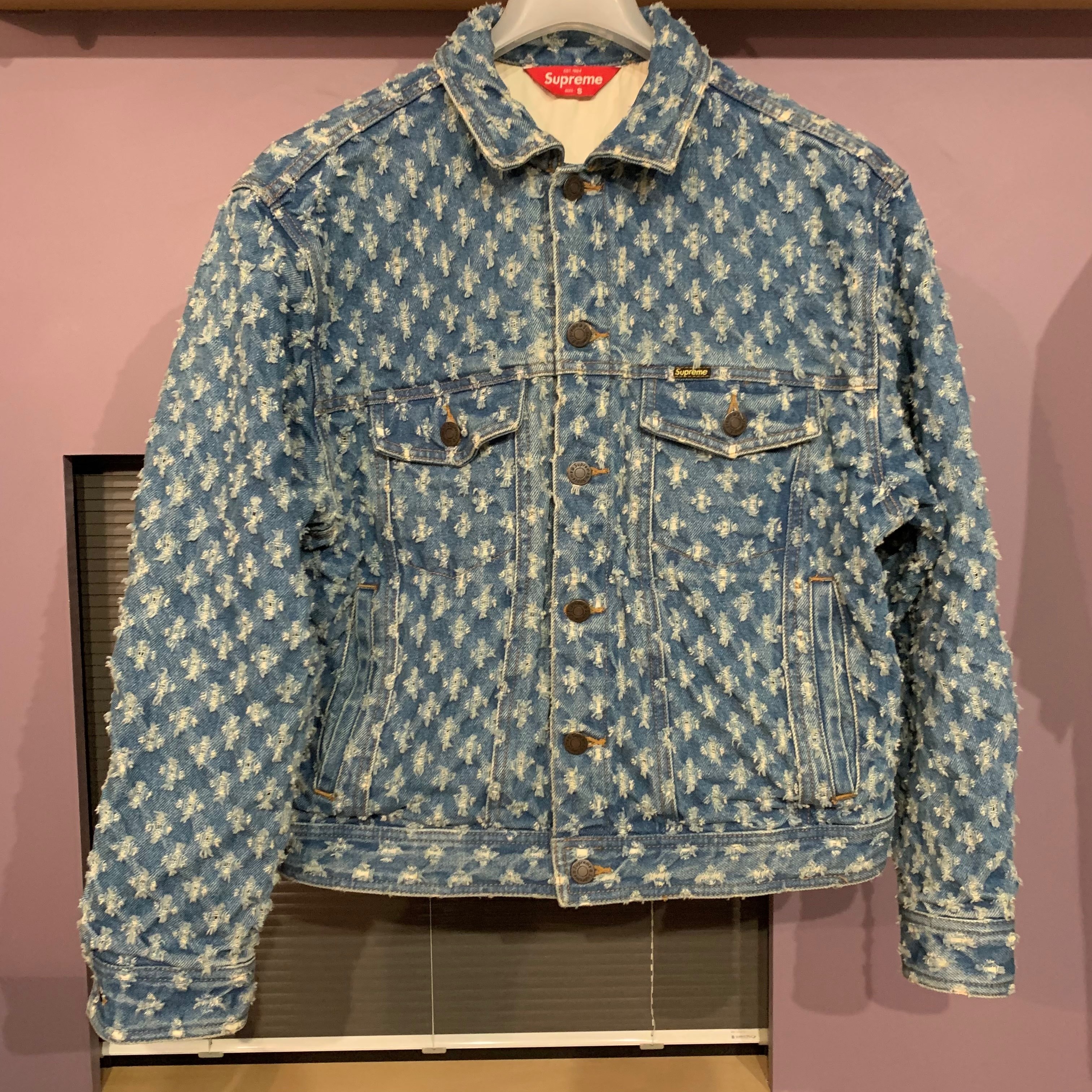 Supreme Hole Punch Denim Trucker Jacket "Blue"