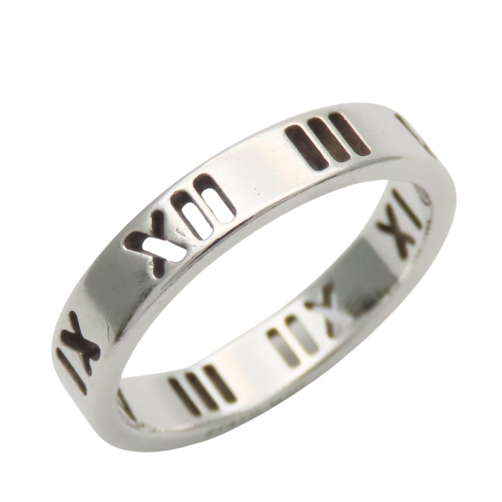 【中古】 ティファニー リング・指輪 アトラス シルバー925 約2.3g シルバー オープン 人気 アクセサリー レディース 女性 TIFFANY&Co.