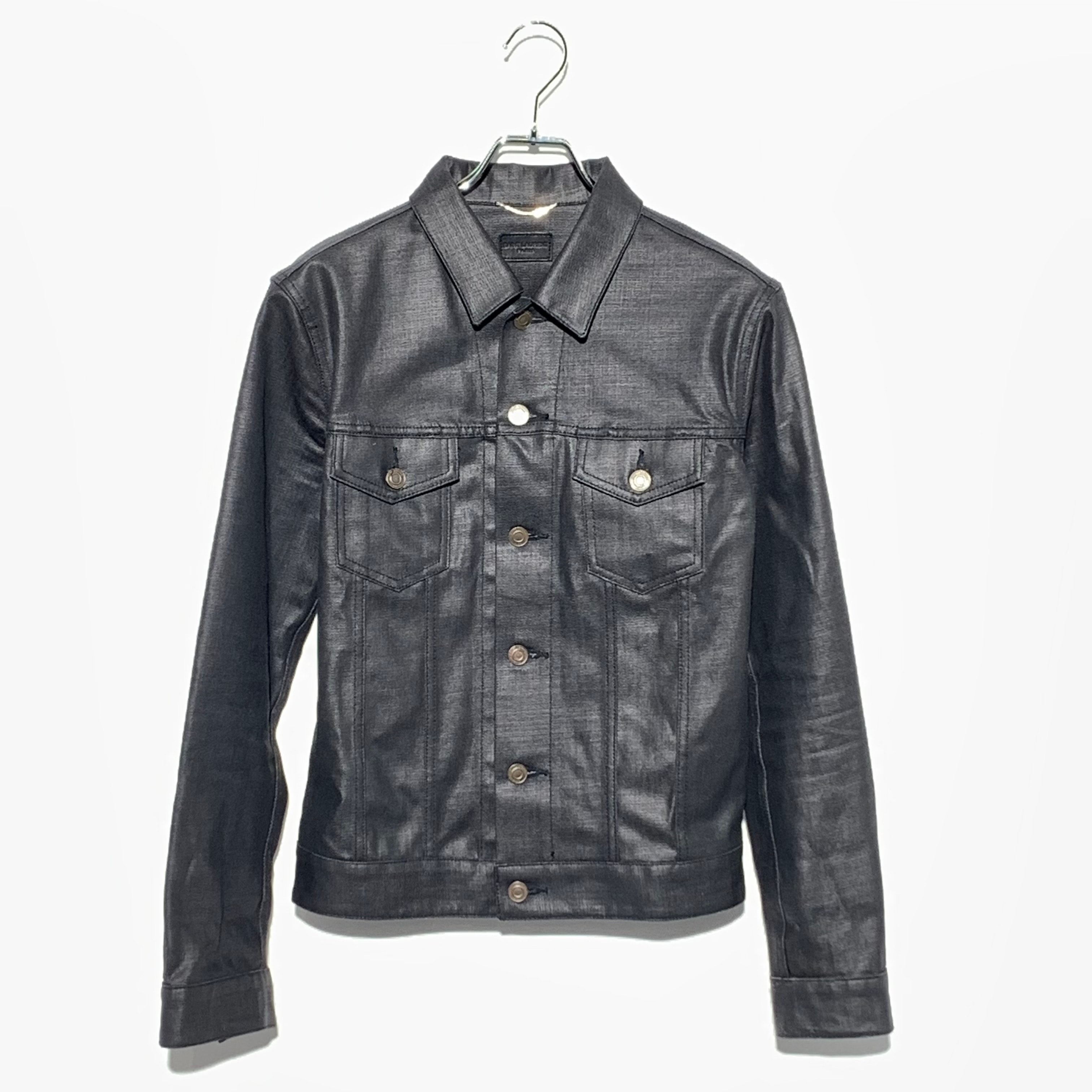 SAINT LAURENT Coating Denim Jacket Black