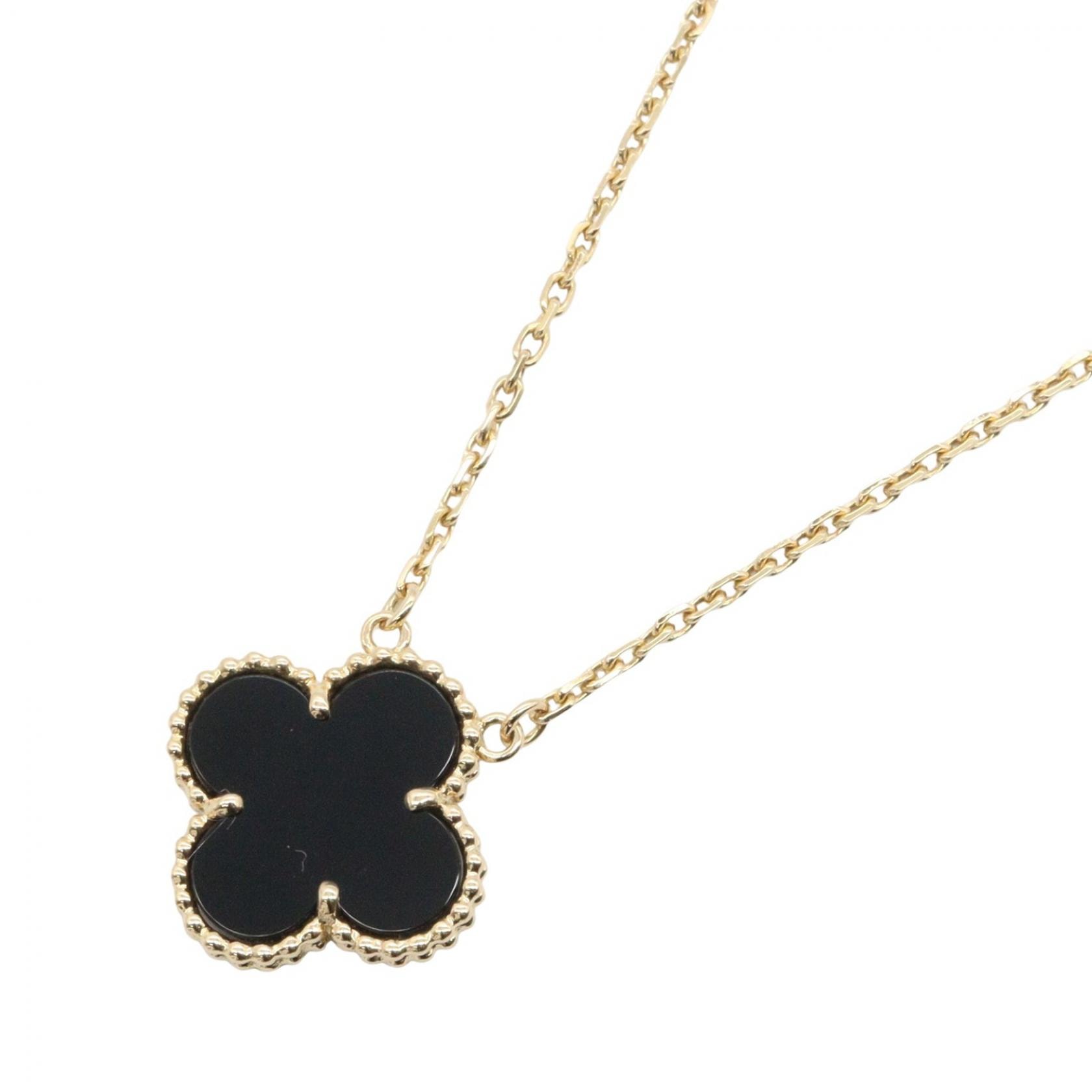ヴァンクリーフ&アーペル Van Cleef & Arpels ヴィンテージアルハンブラ オニキス ネックレス ネックレス ジュエリー K18(イエローゴールド) オニキス レディース ゴールド系 / ブラック系 VCARA45800 【中古】