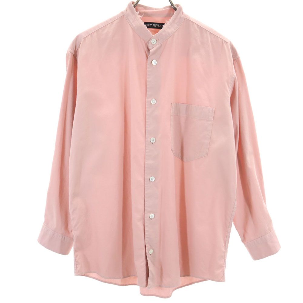 ISSEY MIYAKE 長袖 バンドカラーシャツ