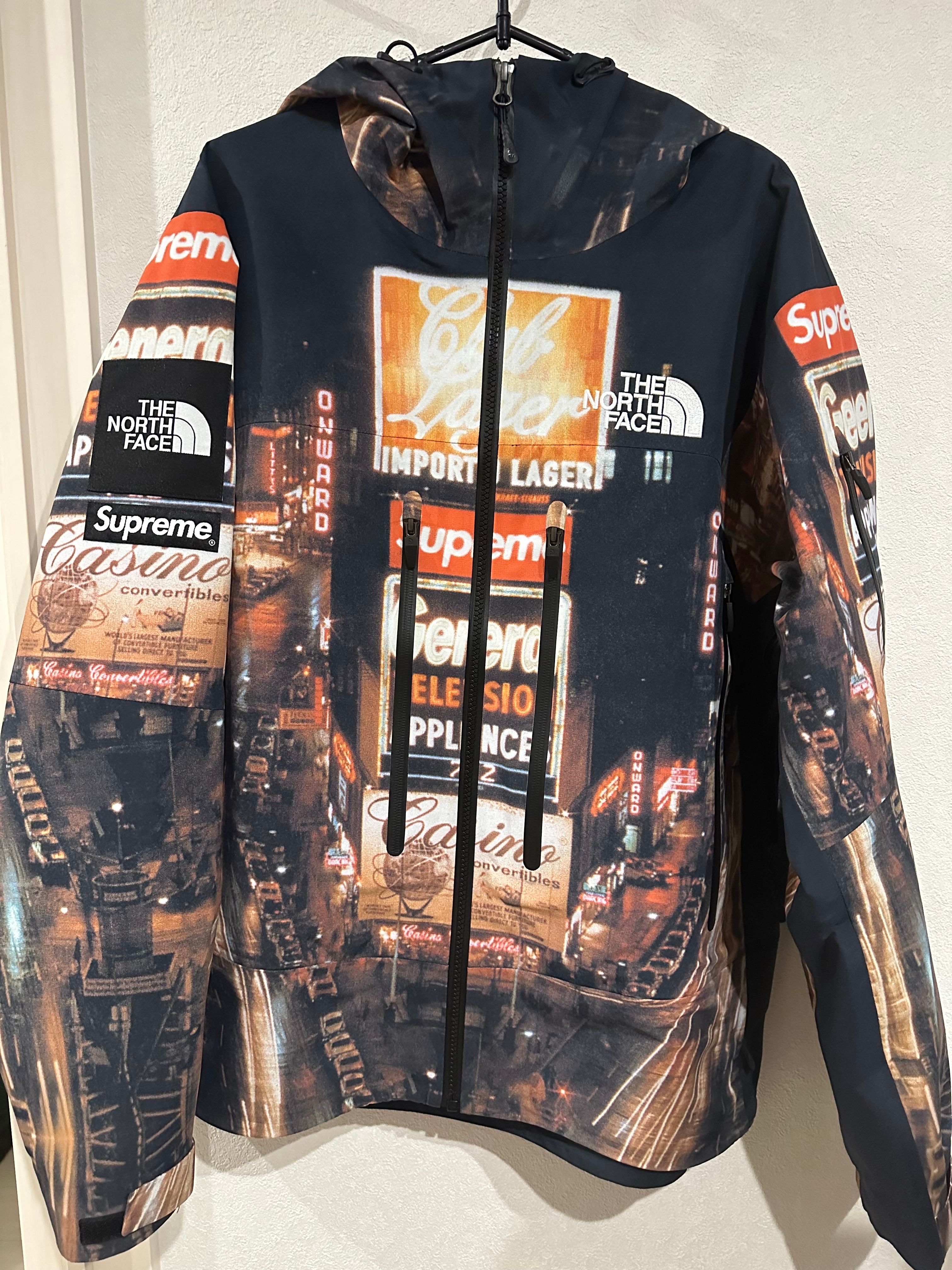 Supreme x The North Face Taped Seam Shell Jacket "Times square" NP52207I x NF0A82RK