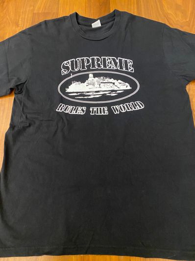 Supreme / Corteiz Rules The World Tee "Black"