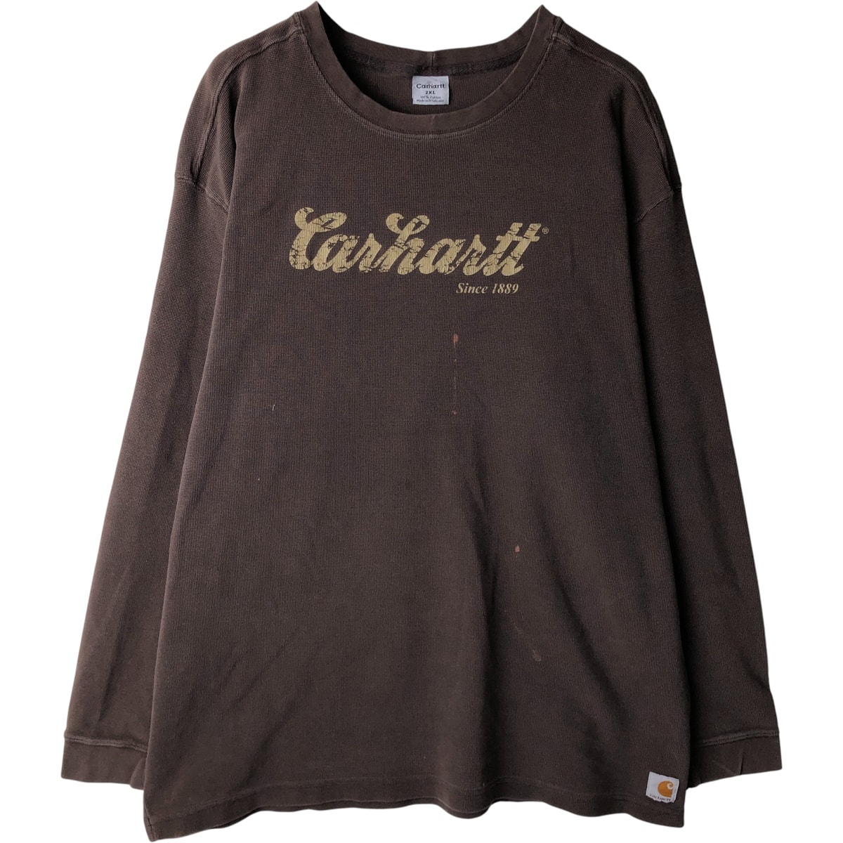 古着 カーハート Carhartt サーマルロンT ワッフル メンズXXL相当/eaa616137