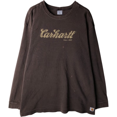 古着 カーハート Carhartt サーマルロンT ワッフル メンズXXL相当/eaa616137