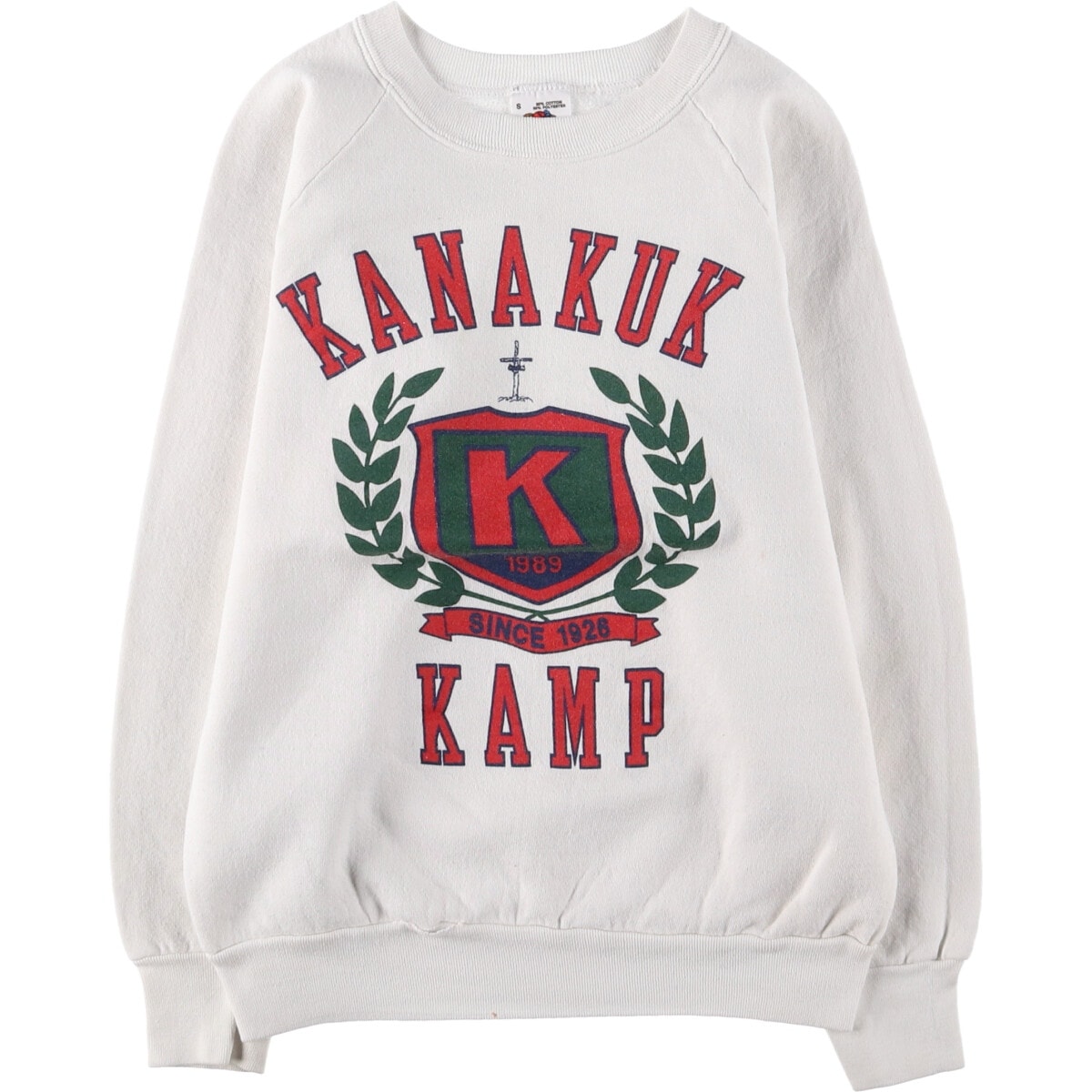 古着 80年代 フルーツオブザルーム FRUIT OF THE LOOM プリントスウェットシャツ トレーナー USA製 レディースS相当 ヴィンテージ/eaa514618