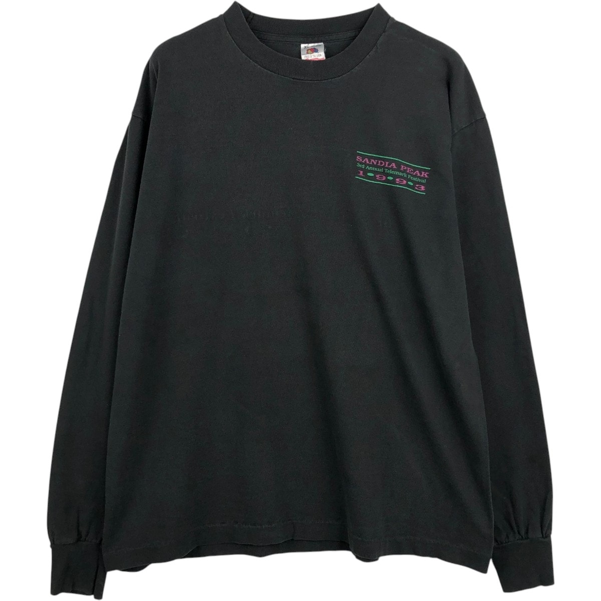 古着 90年代 フルーツオブザルーム FRUIT OF THE LOOM ロングTシャツ ロンT USA製 メンズXL相当 長袖 ヴィンテージ/eaa681252