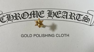 Chrome Hearts 22K Cut Out Star Stud Earrings "Gold"