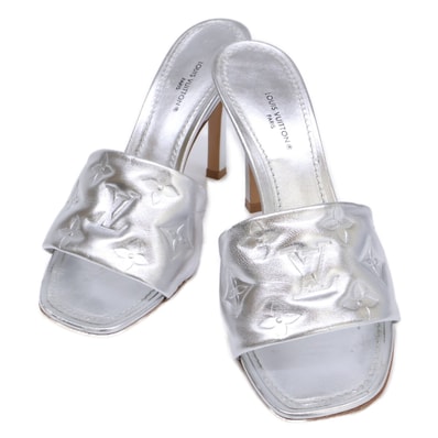 ルイヴィトン リバイバルライン メタリックラムスキン ミュール 37