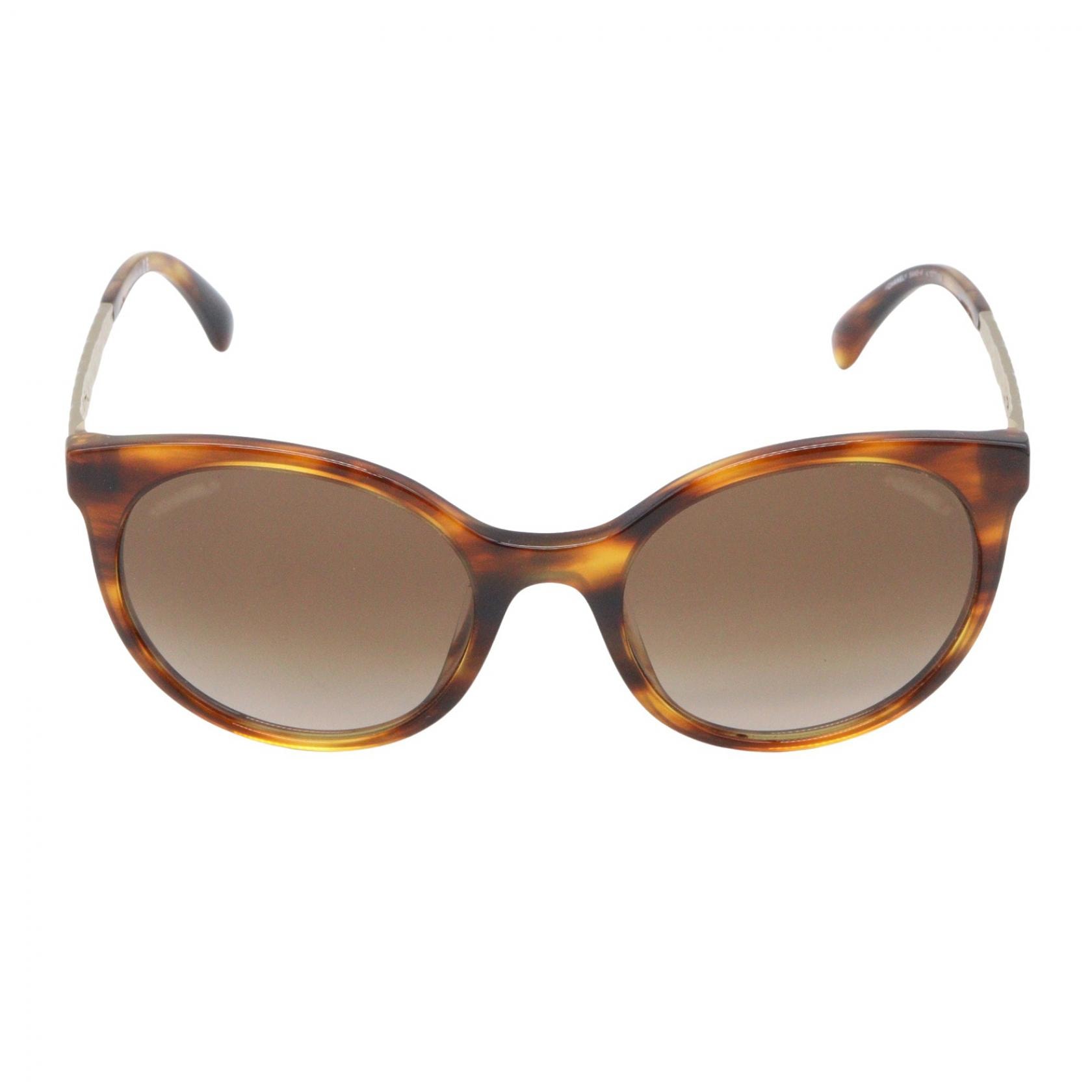 シャネル CHANEL サングラス サングラス 衣料品 アセテート レディース ブラウン系 5440A 1077/S5 【中古】