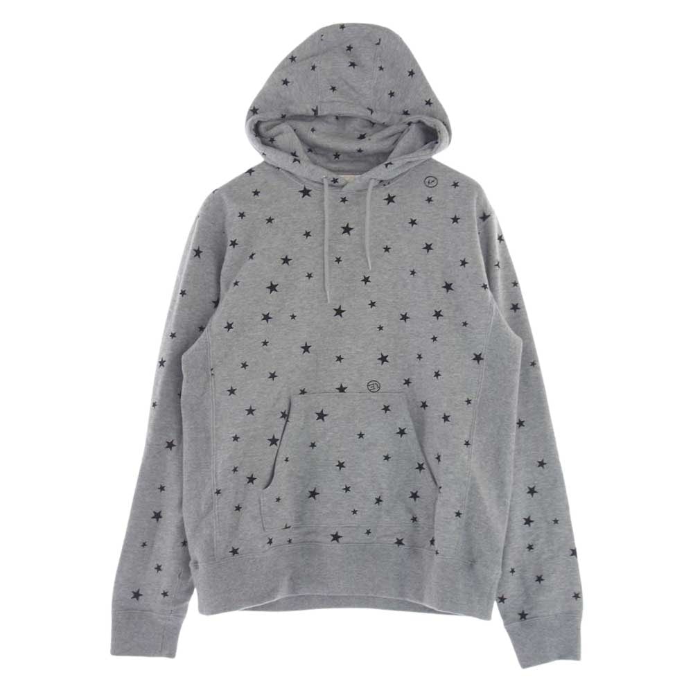 uniform experiment ユニフォームエクスペリメント パーカー STAR SWEAT HOODIE スター スウェット フーディ パーカー グレー系 1【美品】【中古】