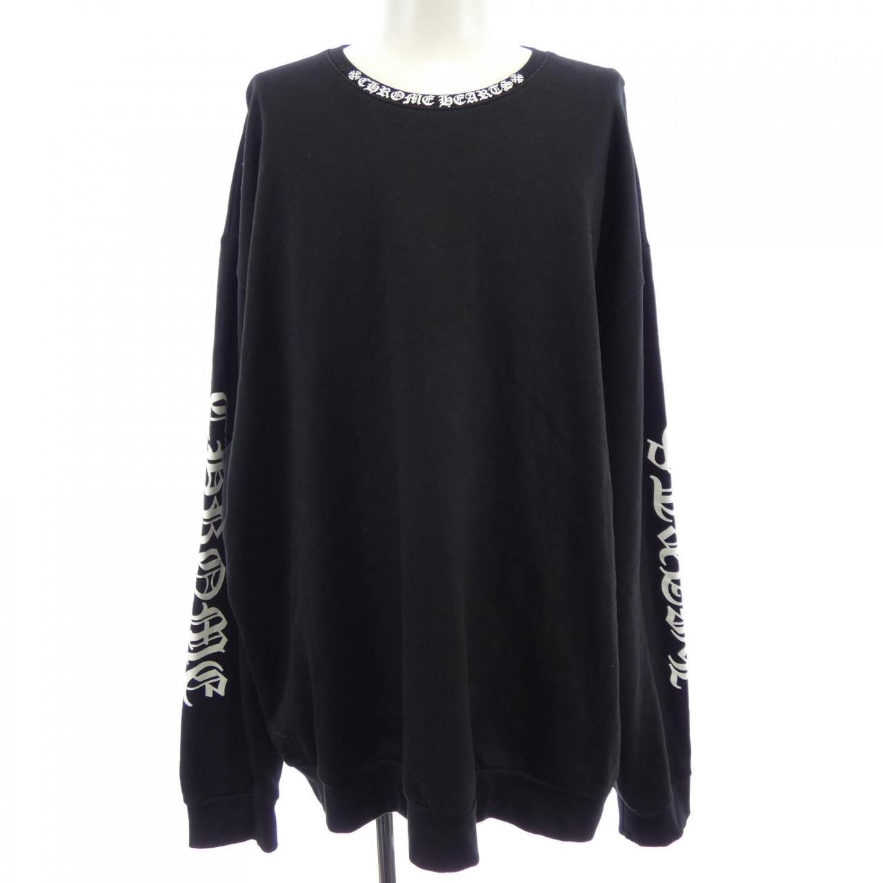 Chrome Hearts Neck Logo Crew Sweat "Black"