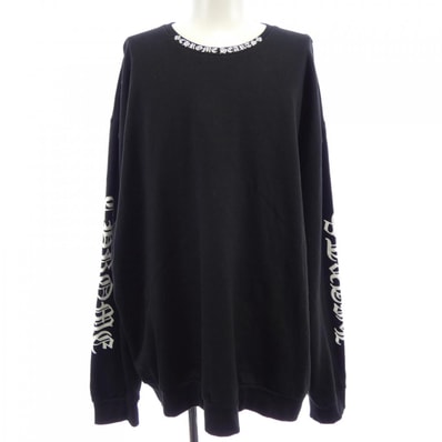 Chrome Hearts Neck Logo Crew Sweat "Black"