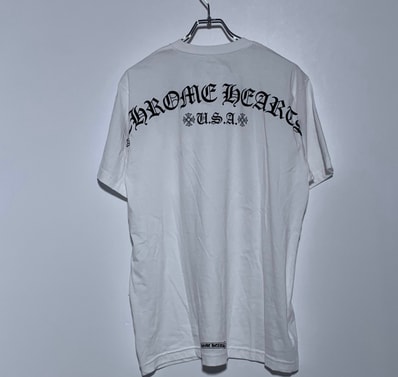 Chrome Hearts Shoulder USA Script Logo Pocket T-Shirt "White"