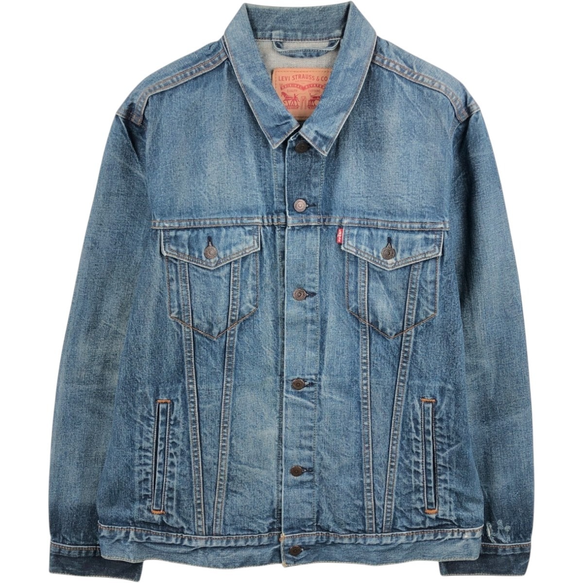 古着 リーバイス Levi's デニムジャケット Gジャン メンズXL相当/eaa663737