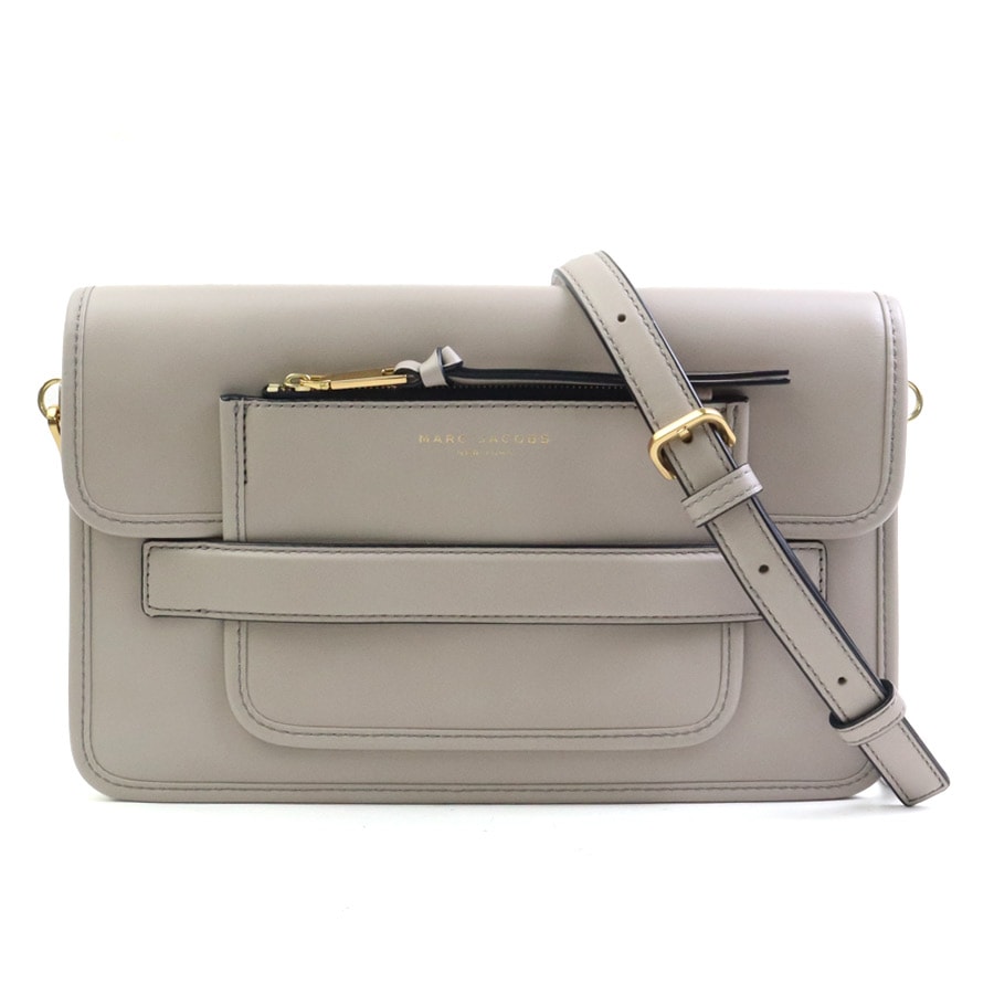 マークジェイコブス MARC JACOBS ショルダーバッグ レザー ライトグレージュ レディース【中古】 r11468k
