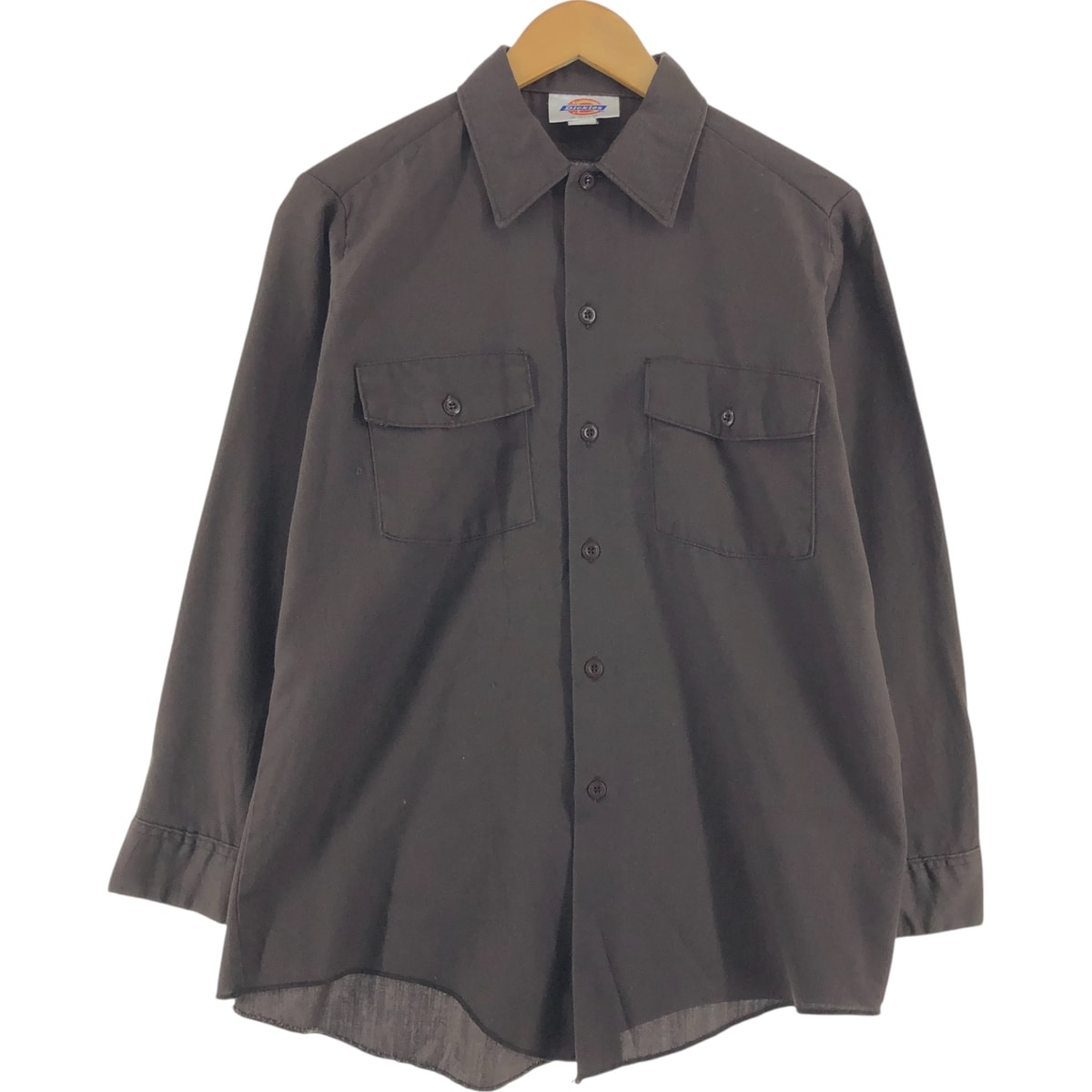 古着 ディッキーズ Dickies 長袖 ワークシャツ USA製 メンズM相当/eaa527738